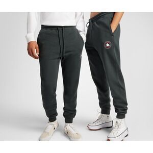 Converse Unisex Go-To All Star Patch Standard-Fit Fleece Sweatpants Medium